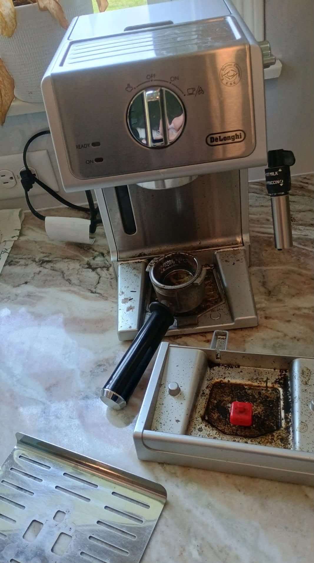 Espresso machine before cleaning by Angel Clean