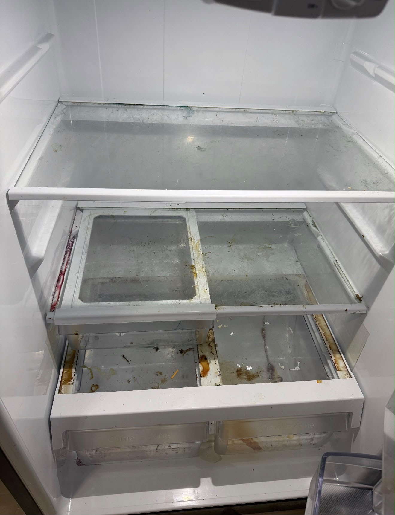 Fridge before cleaning by Angel Clean